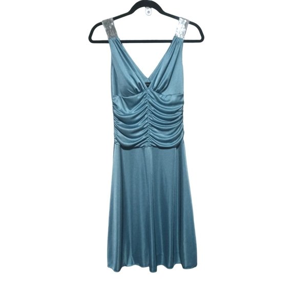 Speechless Dress Size Small Y2K Vintage Womens Blue Sequins - Picture 1 of 8